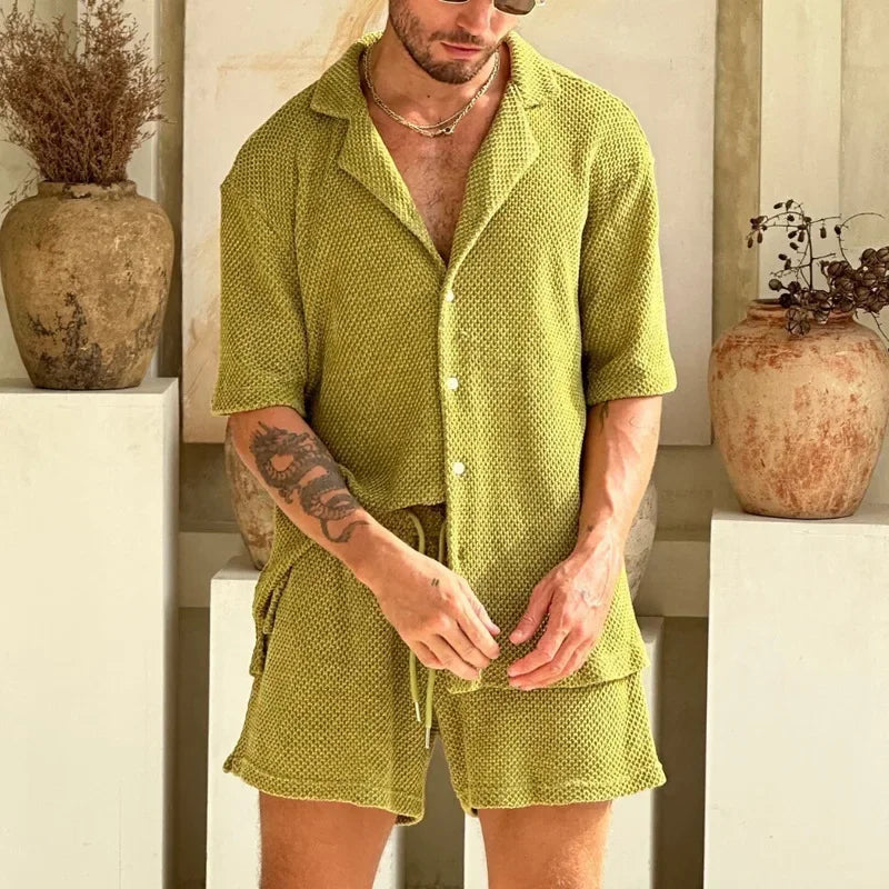 Heren Set met Korte Mouwen | Kleding voor Zomer | Noah-5