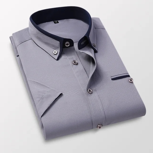Variant image for Heren Shirt Korte Mouwen Katoen-50