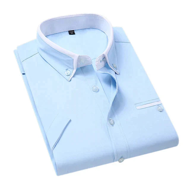 Variant image for Heren Shirt Korte Mouwen Katoen-36
