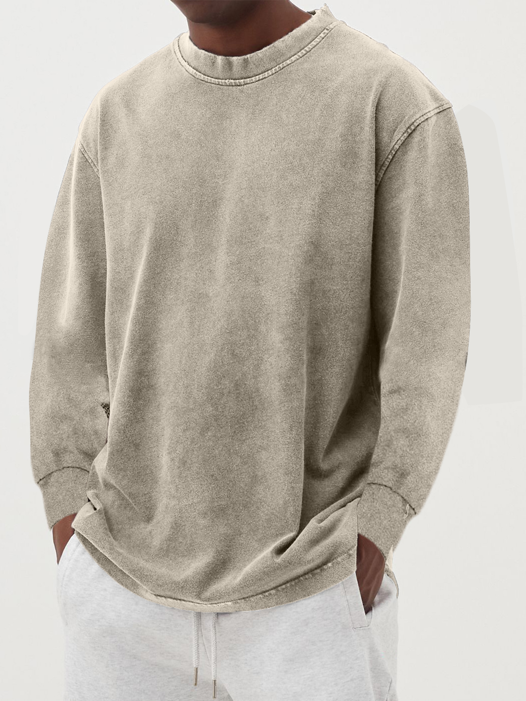Variant image for Heren Trui Ronde Hals Katoen-16