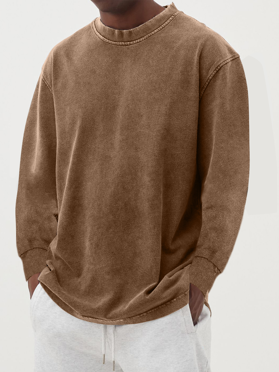 Variant image for Heren Trui Ronde Hals Katoen-31