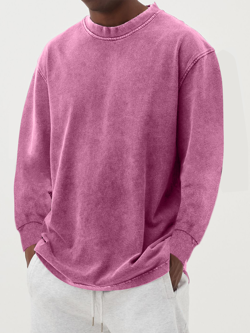 Variant image for Heren Trui Ronde Hals Katoen-36