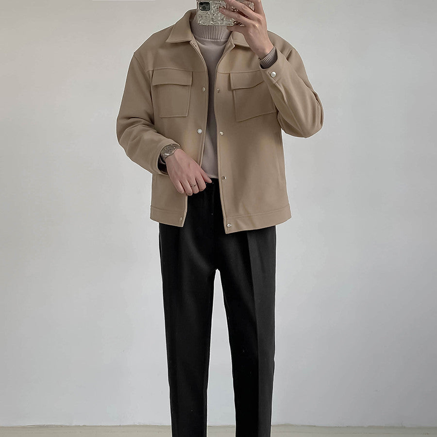 Heren Jas - Utility - Drukknoopsluiting - Duurzaam Materiaal