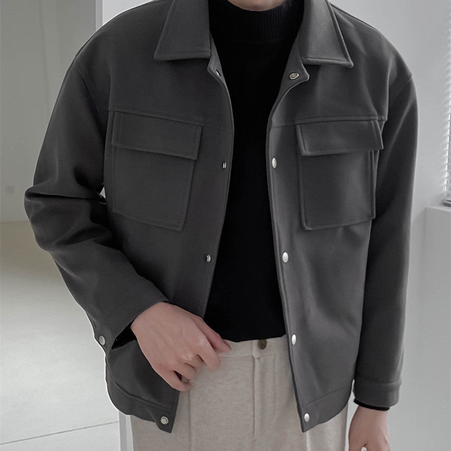 Heren Jas - Utility - Drukknoopsluiting - Duurzaam Materiaal