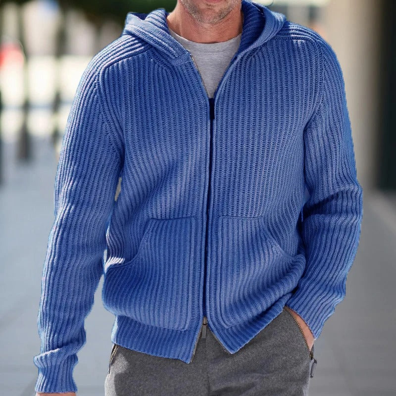 Heren Hoodie - Gebreid - Volledige Rits - Comfortabel