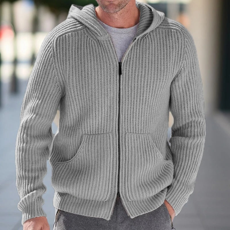 Heren Hoodie - Gebreid - Volledige Rits - Comfortabel