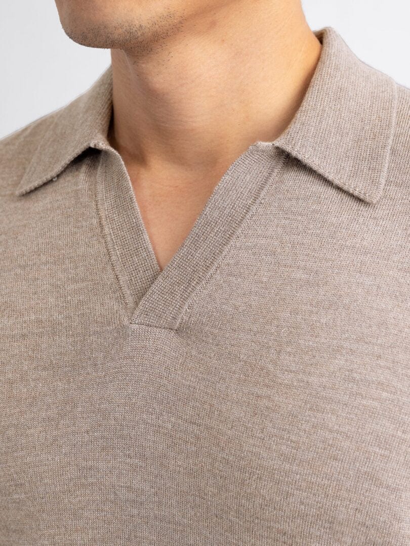 Heren Sweater - V-Hals Design - Polo Stijl