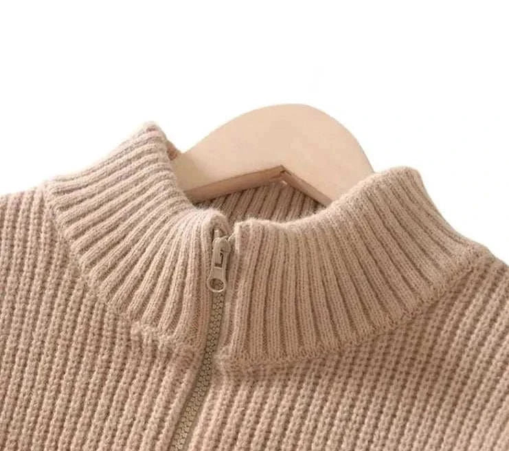 Heren Trui - Zip-Up - Staande Kraag - Polyestermix