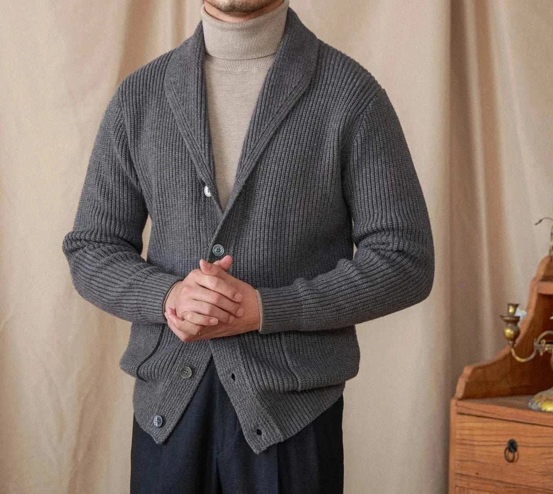 Vintage Material Heren Vest – Luxe Wolmix – Perfecte Pasvorm – Comfortabel