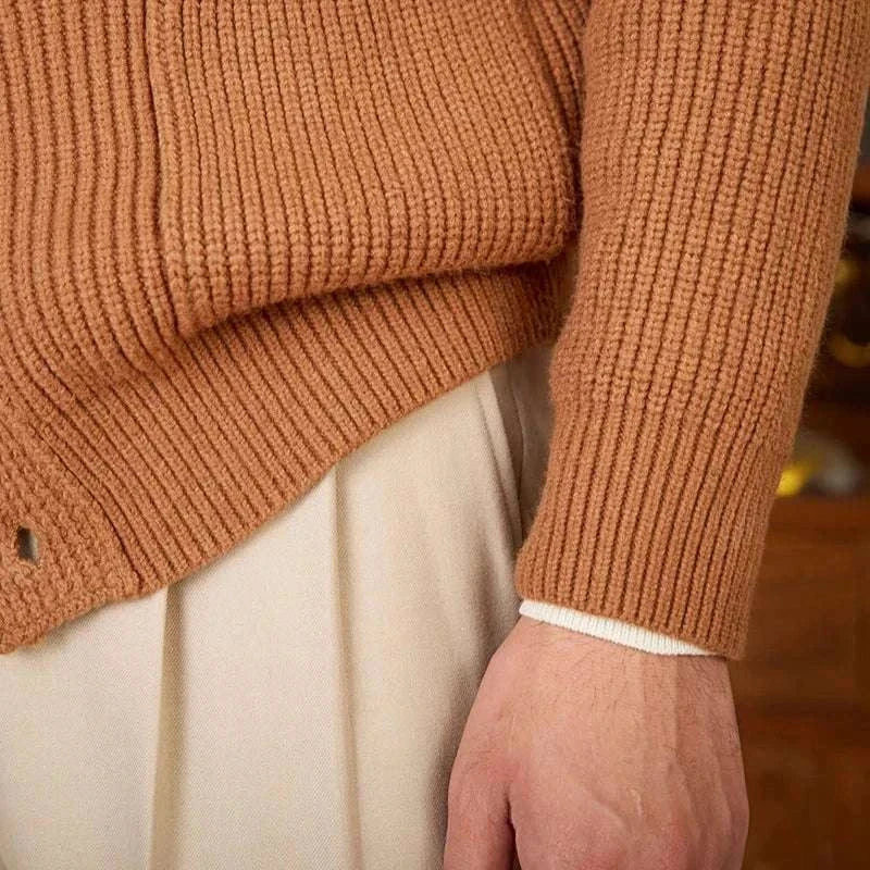 Vintage Material Heren Vest – Luxe Wolmix – Perfecte Pasvorm – Comfortabel