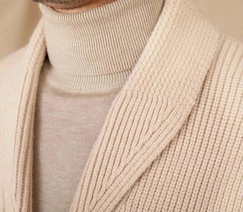 Vintage Material Heren Vest – Luxe Wolmix – Perfecte Pasvorm – Comfortabel