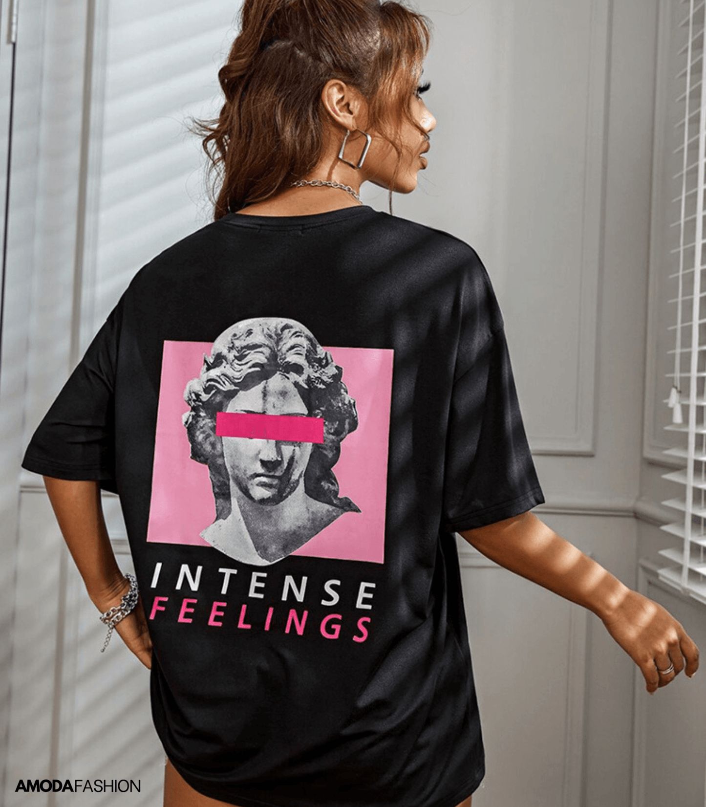 Dames T-shirt – Ontwerp op de achterkant – Lichtgewicht katoen – Veelzijdige stijl