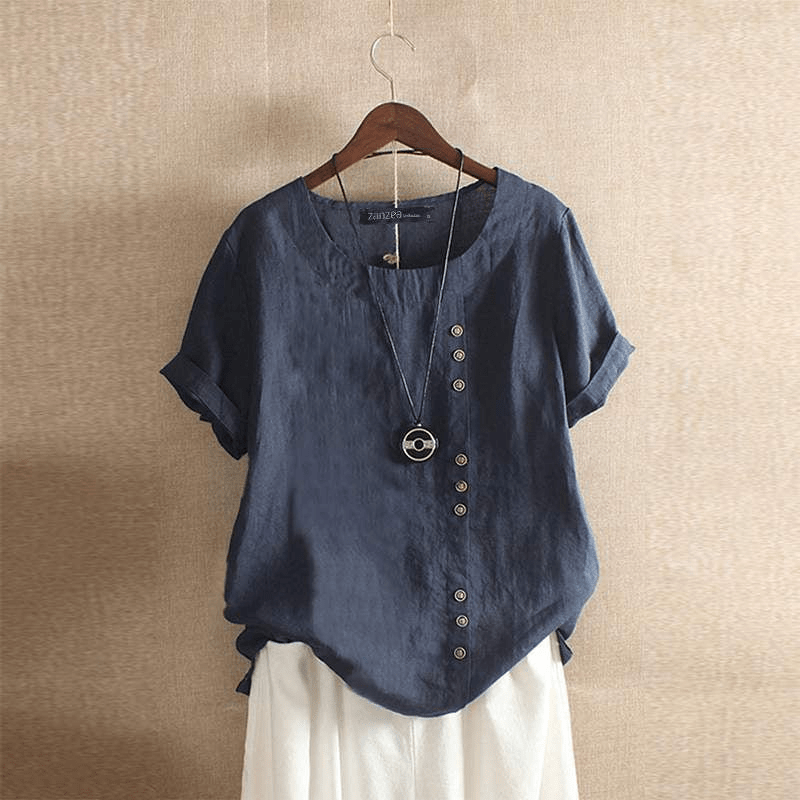Elegante Dames Blouse Katoen-1