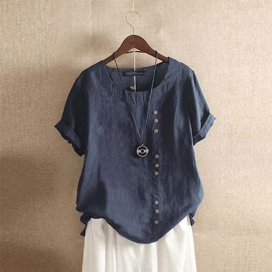Elegante Dames Blouse Katoen-1
