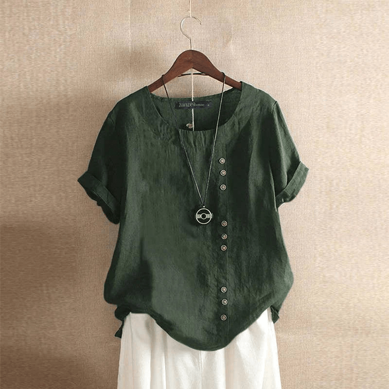 Elegante Dames Blouse Katoen-3