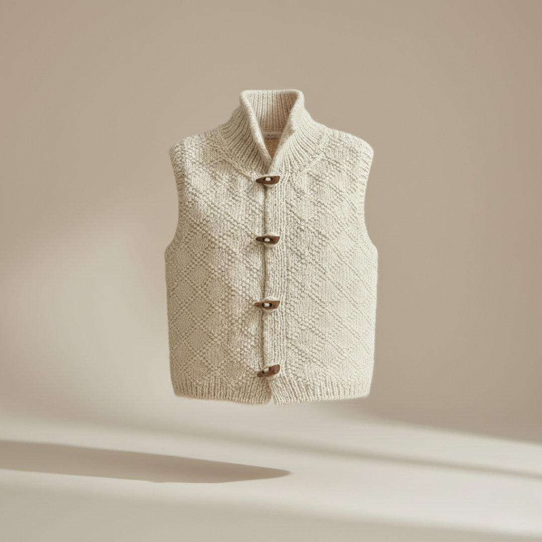 Dames Gebreid Wol Gilet | Mouwloos, Knoopsluiting, Warm, Casual Laagjeskleding