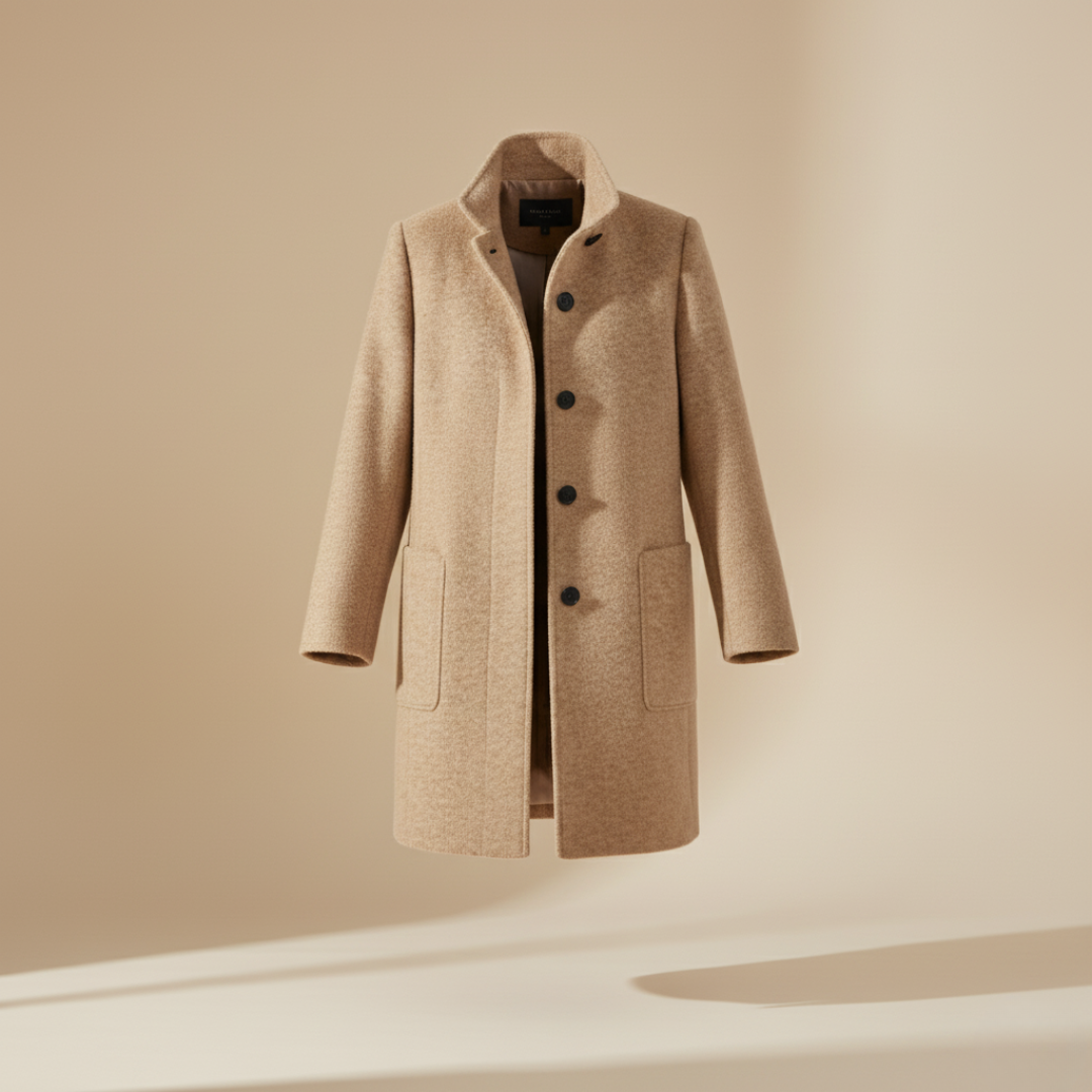 Dames Trenchcoat Wolmix Jas | Stijlvolle Winterjas