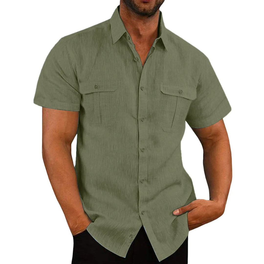 Variant image for Korte Mouwen Herenhemd Zomer-15