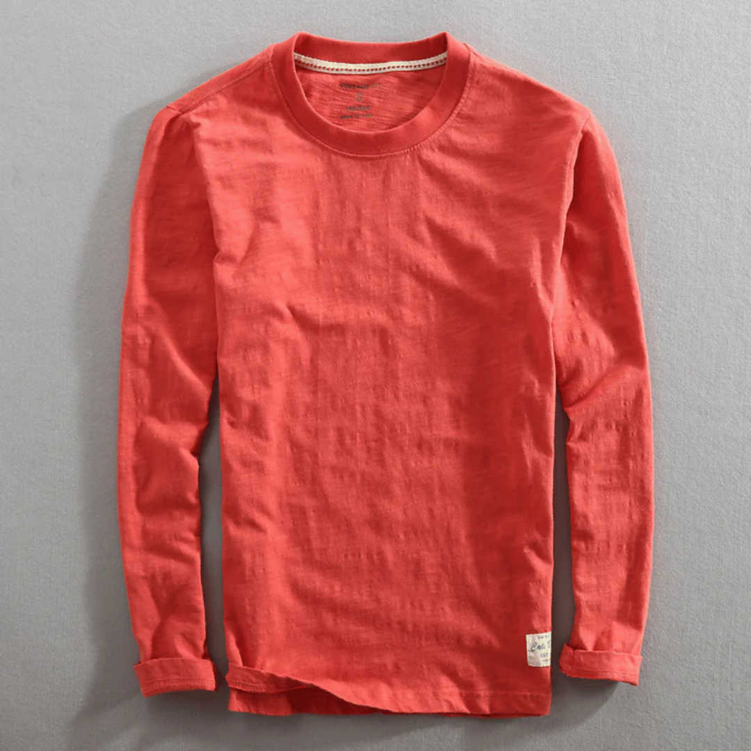 Lange Mouwen Heren T-shirt-1