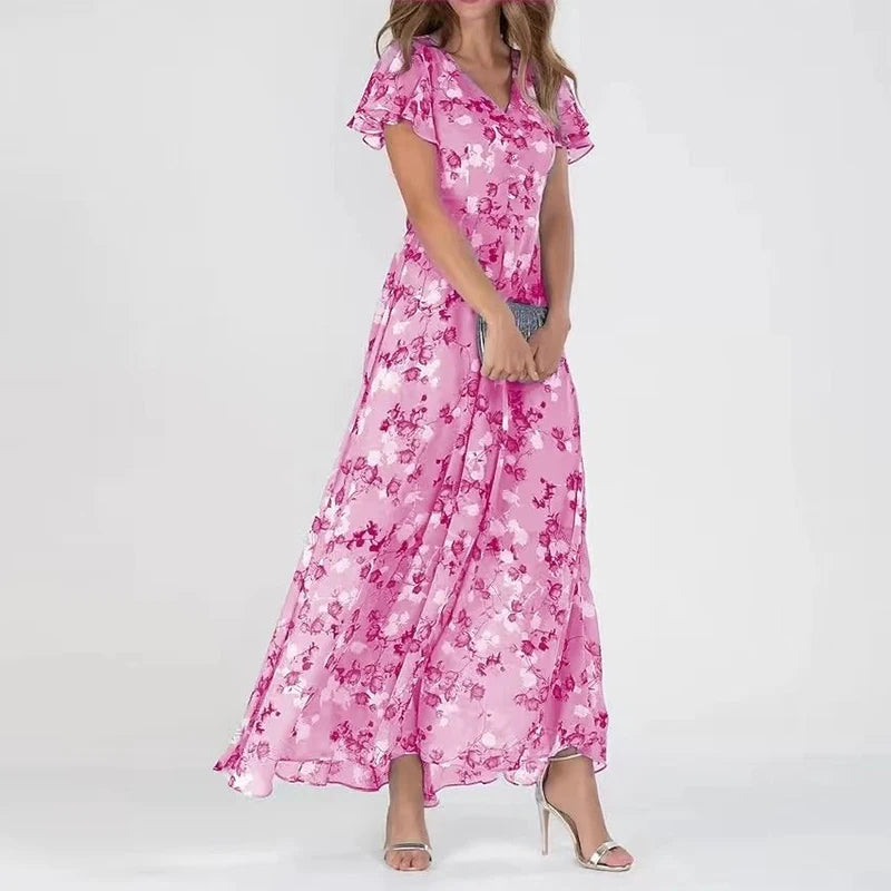Variant image for Lange Zomerjurk Dames Maxi Jurk-16