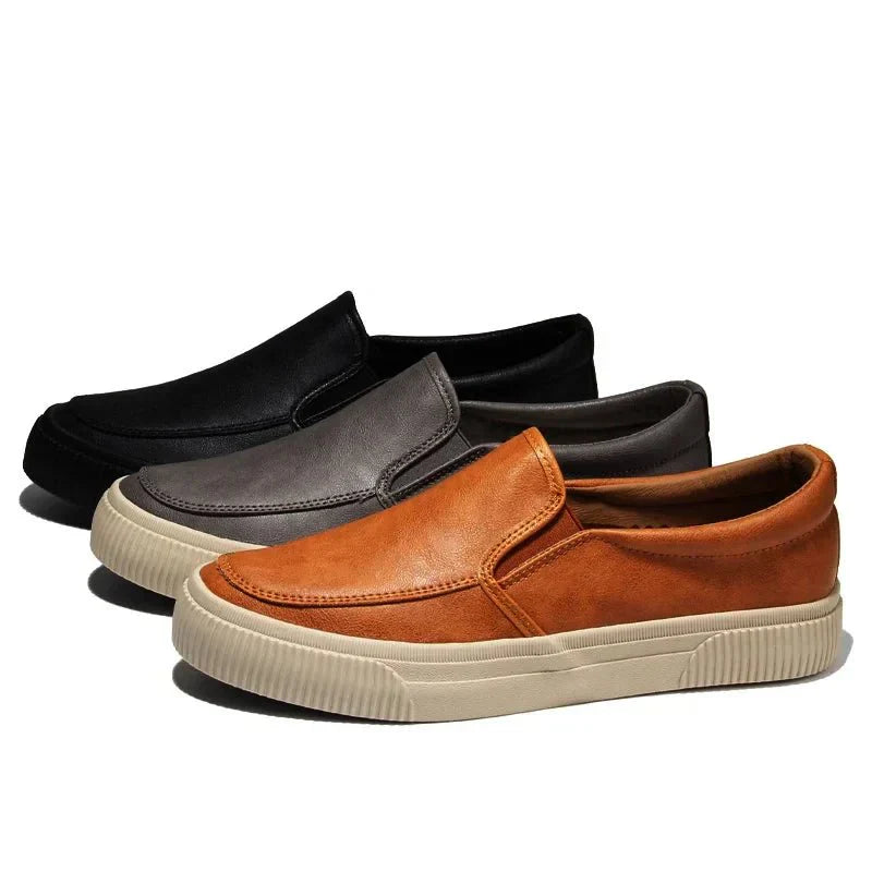 Heren Loafers - Leren Materiaal - Slip-On Ontwerp - Dagelijks Comfort