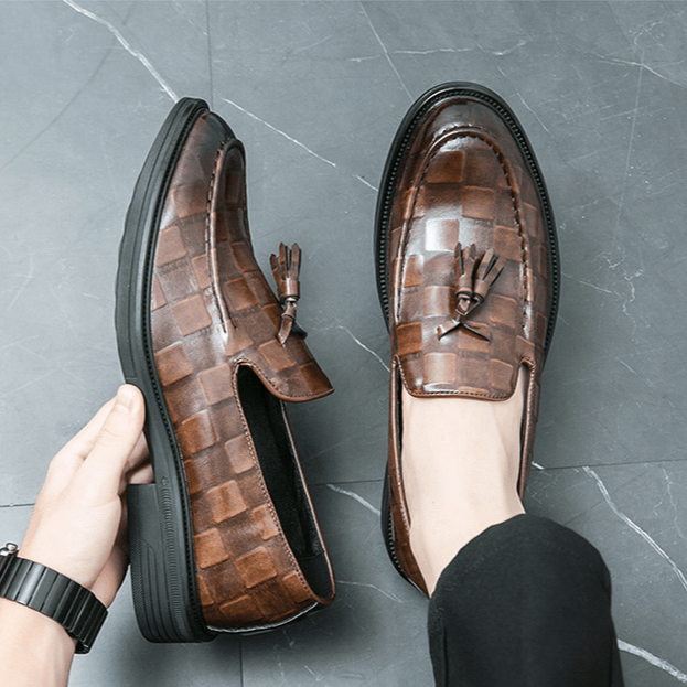 Heren Oxfords - Italiaans Leer - Slip-On Ontwerp - Lichtgewicht Comfort