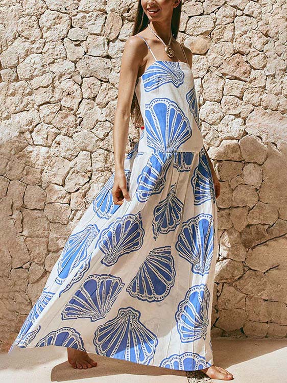 Lichte Maxi Jurk Voor Dames Zomer-3