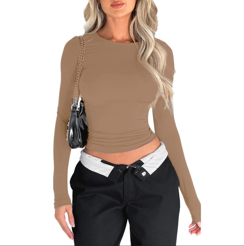 Lichte Witte Blouse Dames Mouwen-6