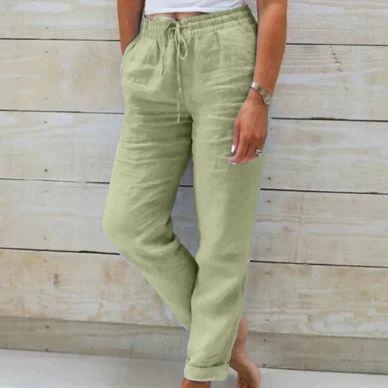 Variant image for Linnen Broek Dames | Zomer Mode Voor Vrouwen | Anna-1