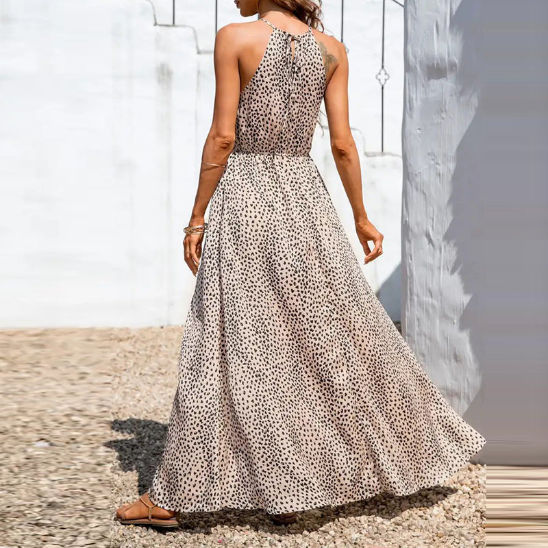 Maxi Jurk | Lange Zomerjurk Dames met Halterhals | Perfect voor Zomerfeesten-2