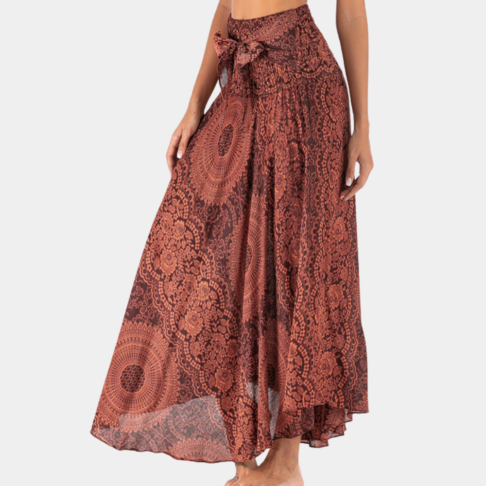 Variant image for Maxi Rok Dames met Vloeiende Pasvorm voor Elke Gelegenheid met Boho Stijl-1