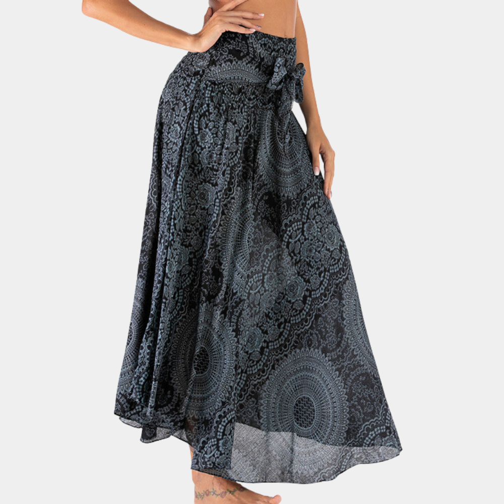 Variant image for Maxi Rok Dames met Vloeiende Pasvorm voor Elke Gelegenheid met Boho Stijl-4