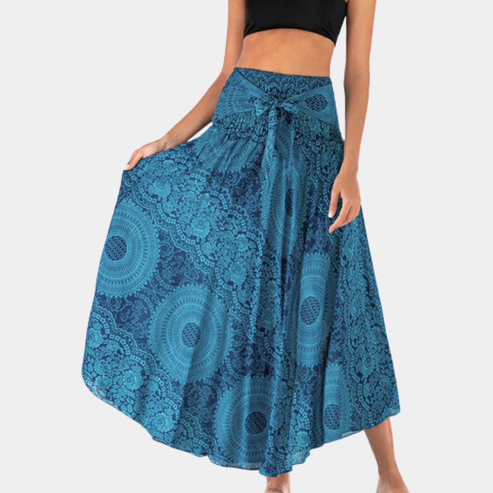Variant image for Maxi Rok Dames met Vloeiende Pasvorm voor Elke Gelegenheid met Boho Stijl-2