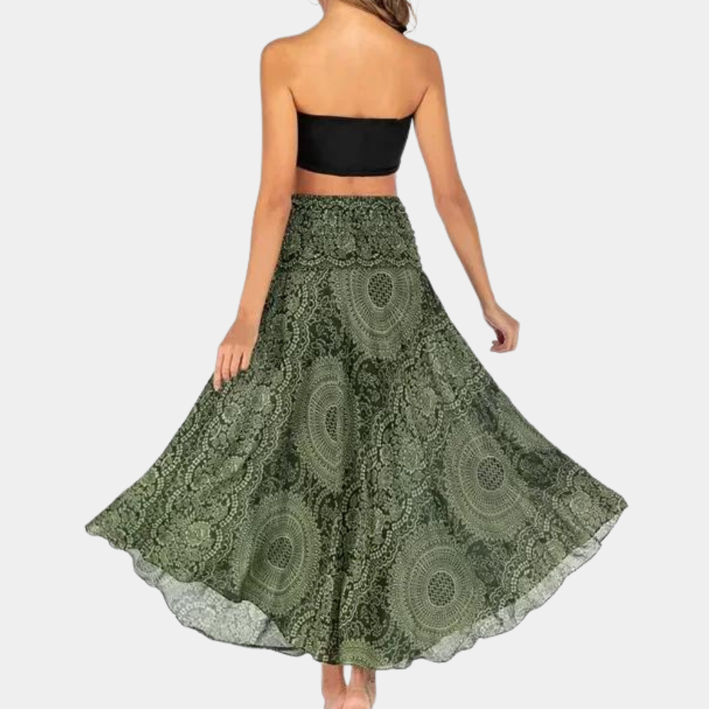 Maxi Rok Dames met Vloeiende Pasvorm voor Elke Gelegenheid met Boho Stijl-6