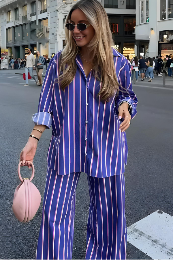 Moderne Broek En Shirtset Dames-2