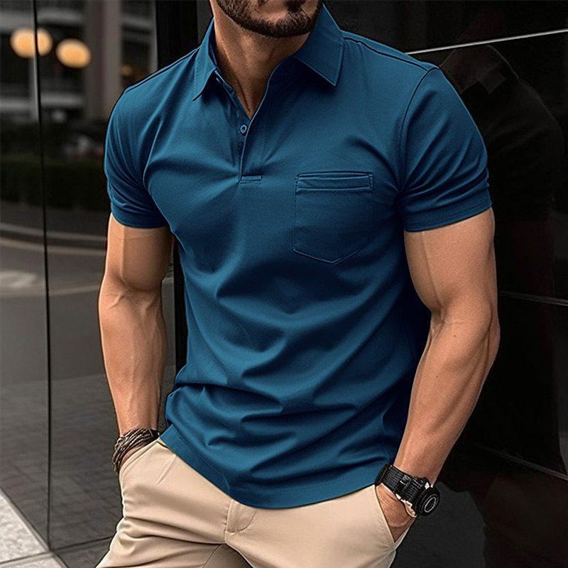 Variant image for Moderne Polo Shirt Heren Korte Mouwen-29