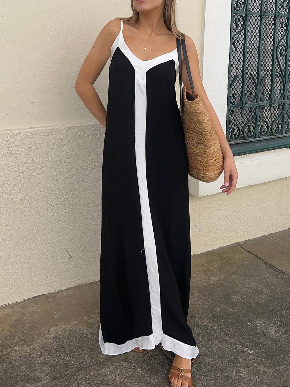 Variant image for Mouwloze Maxi Jurk Voor Zomer-9