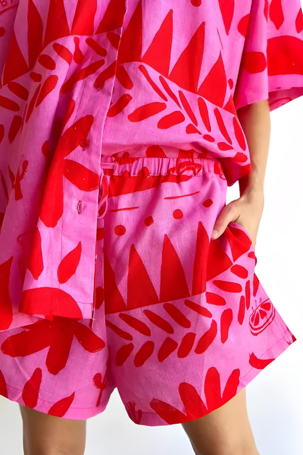 Oversized Abstracte Dames Set-3