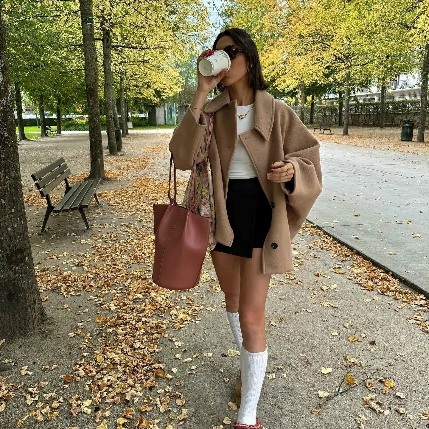 Oversized Wollen Jas met Knopen voor Dames | Modieuze en Comfortabele Bovenkleding voor Herfst en Winter