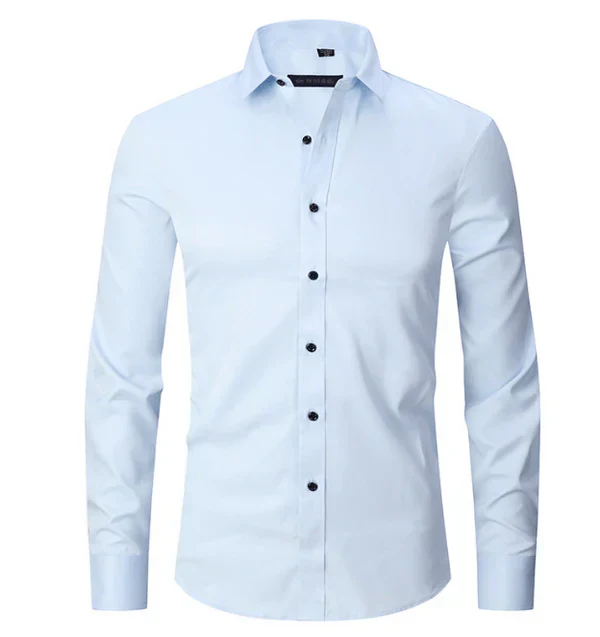 Slank Heren Overhemd Lange Mouwen-2