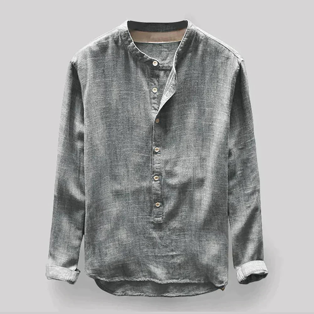 Slim Fit Longsleeve Heren Shirt-5