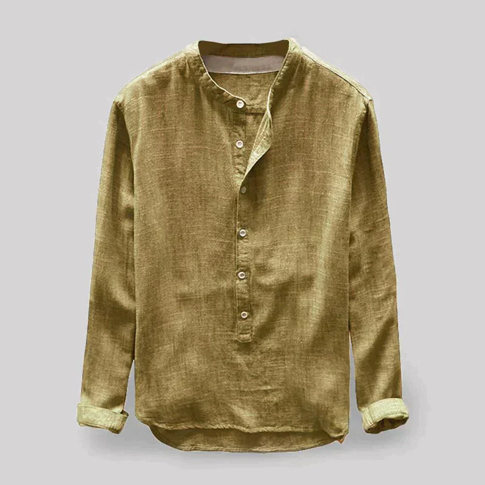Slim Fit Longsleeve Heren Shirt-4