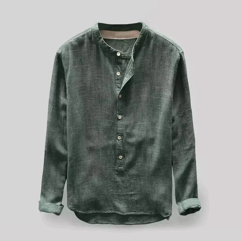Slim Fit Longsleeve Heren Shirt-1