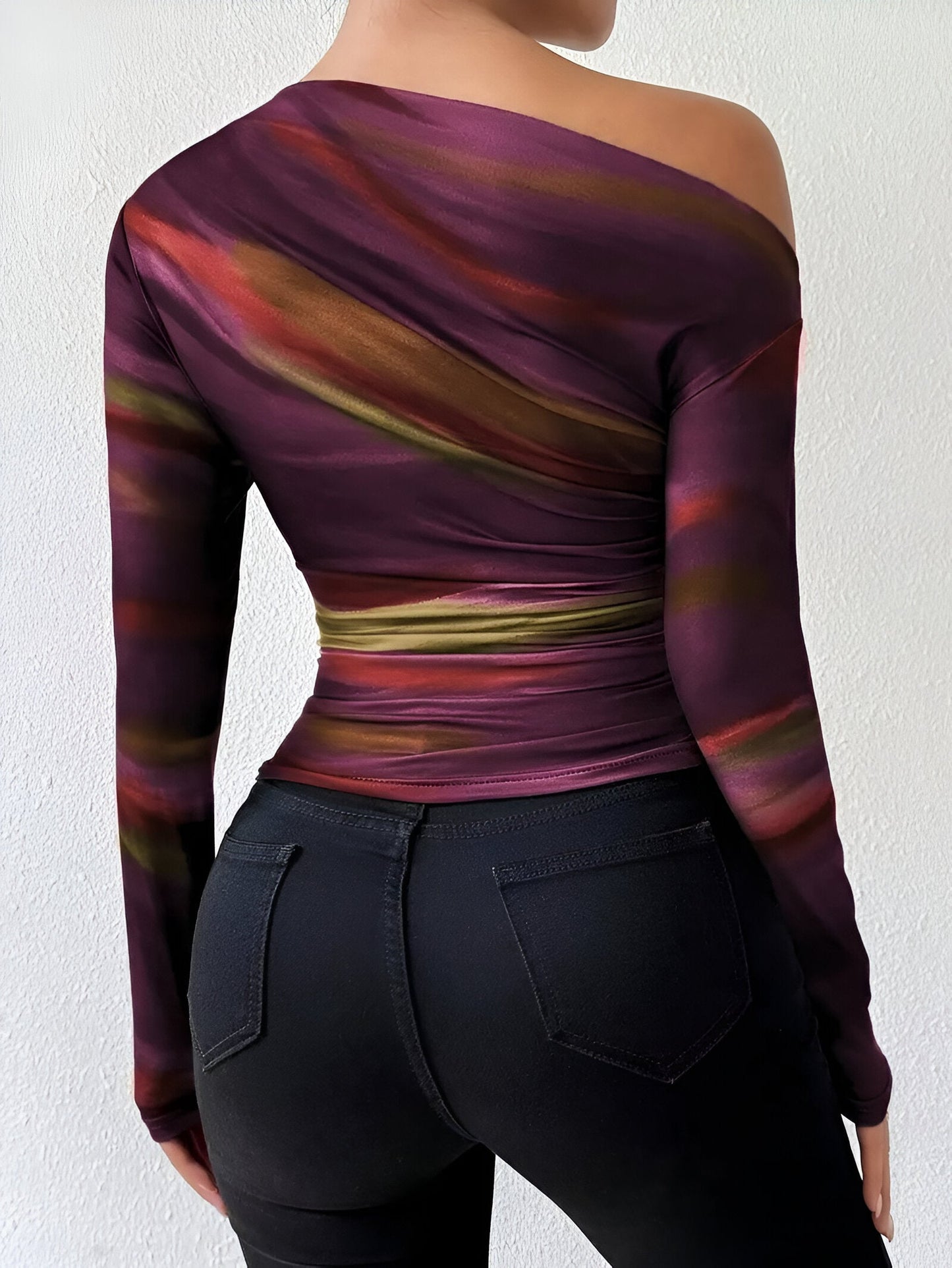 Stijlvol Dames T-shirt Lang Mouw-6