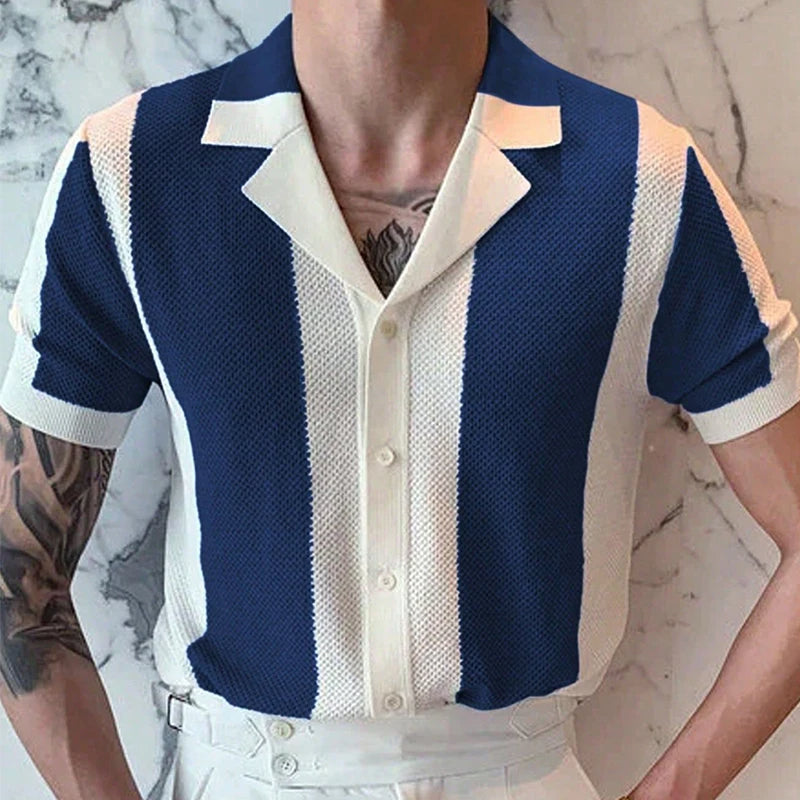 Variant image for Stijlvol Gebreid Heren Shirt-6