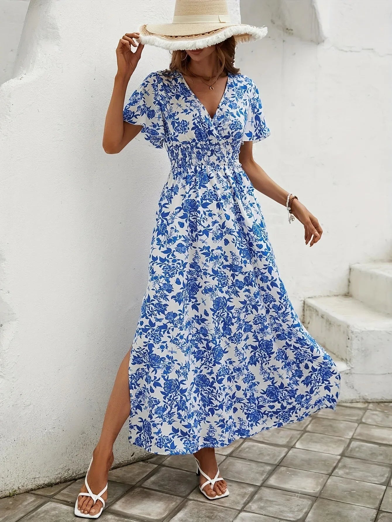 Stijlvolle Lange Jurk Dames Maxi-2