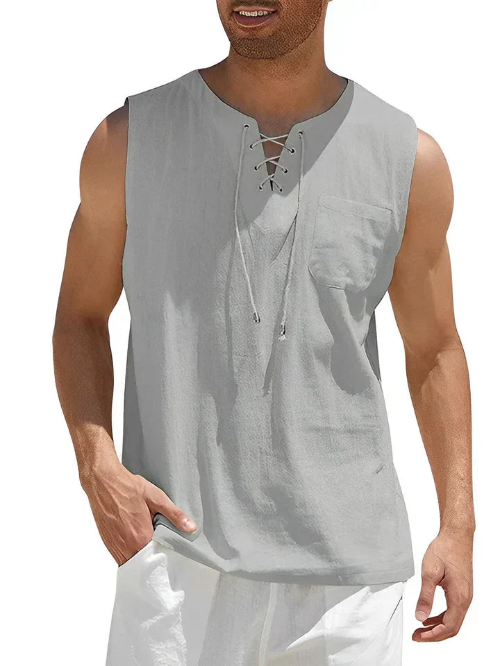 Stijlvolle Tanktop Heren Katoen-6