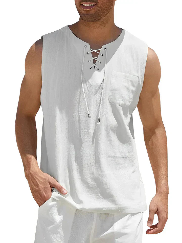Stijlvolle Tanktop Heren Katoen-3