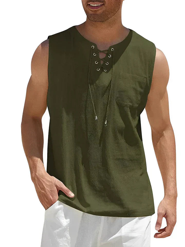 Stijlvolle Tanktop Heren Katoen-4