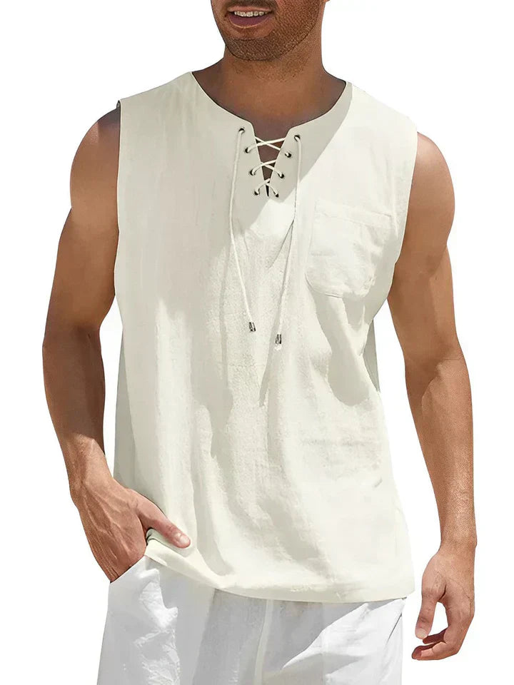 Stijlvolle Tanktop Heren Katoen-1